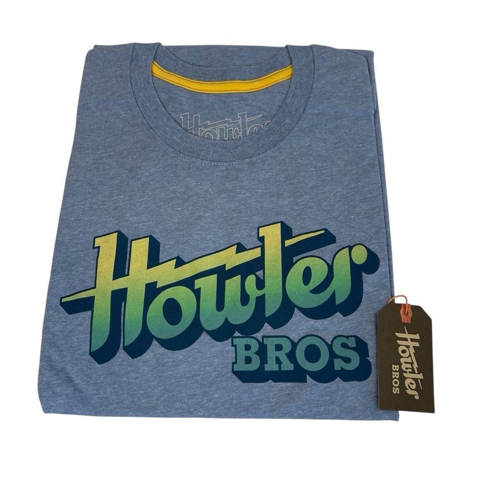 Howler Brothers Electric Tshirt Mens Medium Light Blue Heather NEW